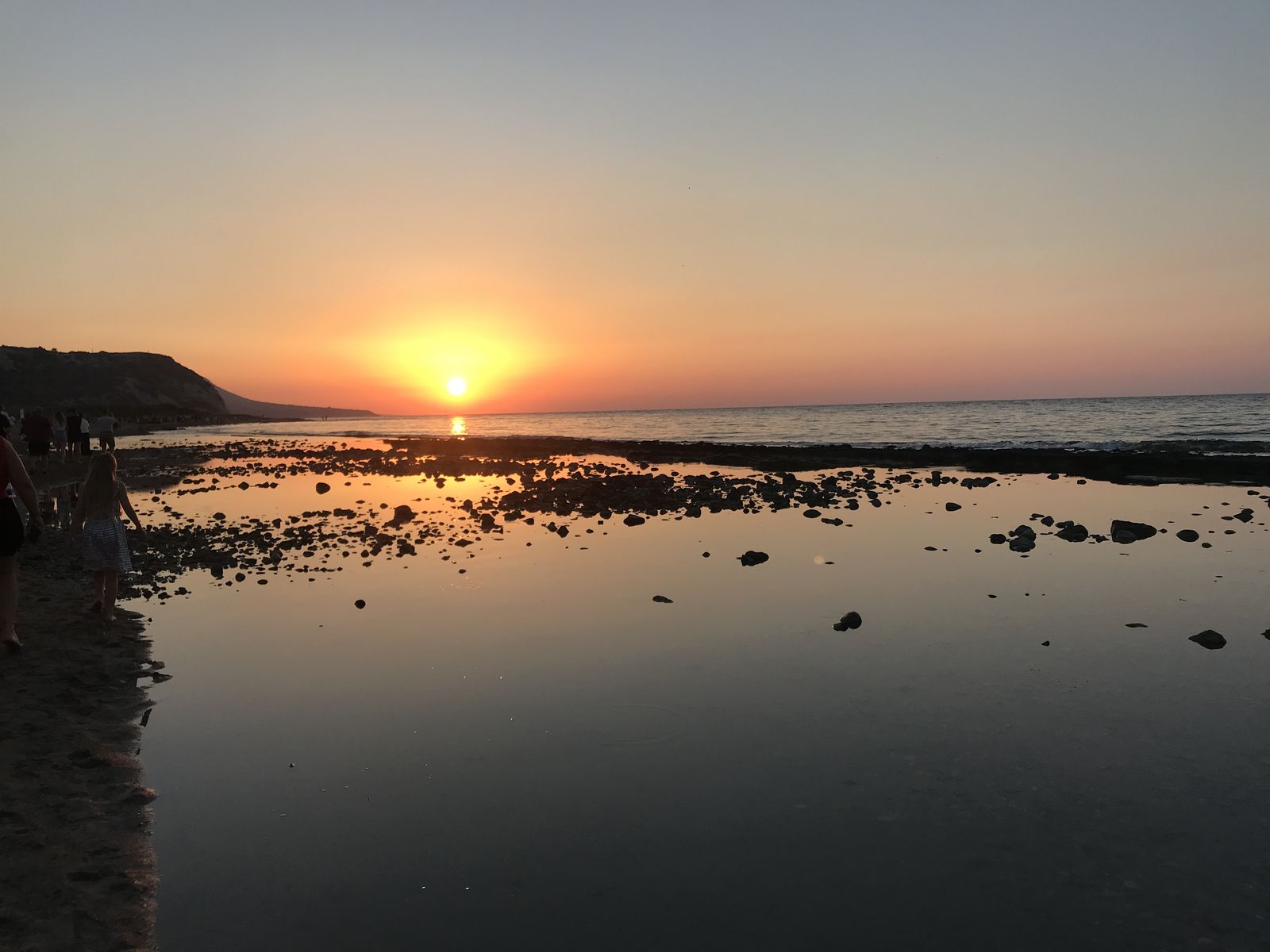 Sunset on the shore